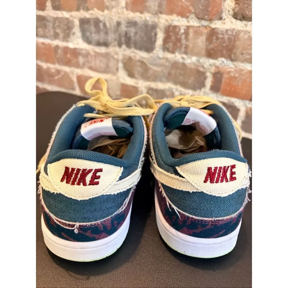 Measure sneakers!! NIKE • DUNK LOW COMMUNITY GARDEN | Purple/Green Multi Sneaker